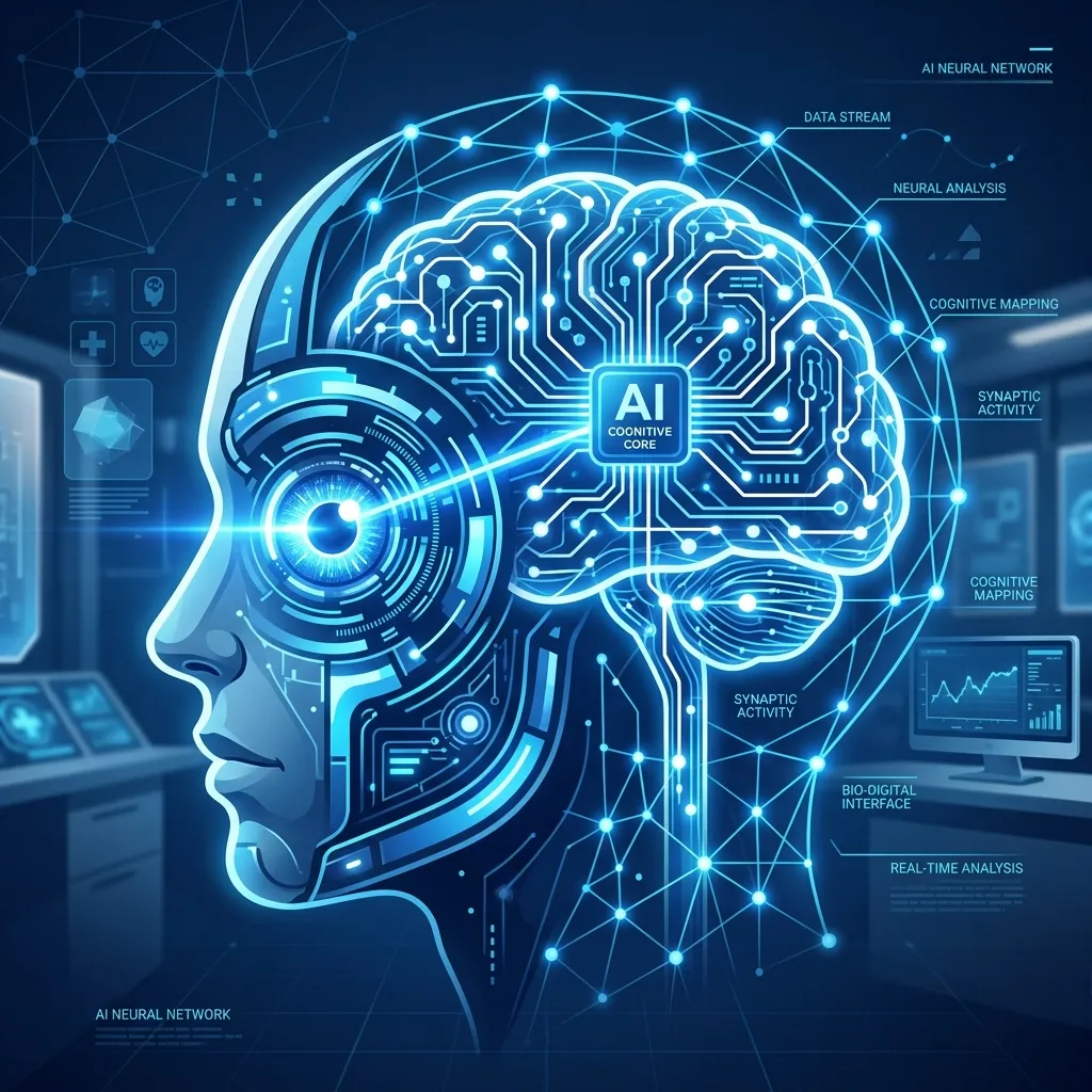 Ophthalmologist reviewing AI-assisted structured clinical information